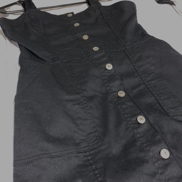 H&M Black Denim Button Dress - Picture 4 of 5